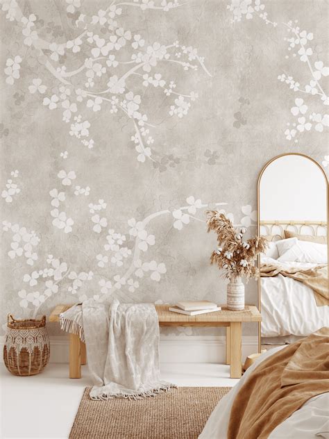 Natural Beige Fresco Wall Mural