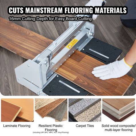VEVOR Floor Cutter 13 inch, Cuts Vinyl Plank, Laminate, solid wood ...