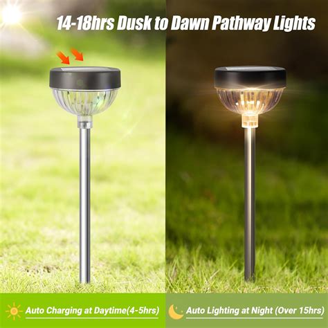 WIHTU Bright Solar Pathway Lights Outdoor Waterproof India | Ubuy