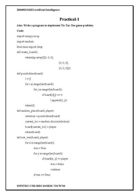 OOP Practical List - Practical- Aim: - Write a Program that displays ...