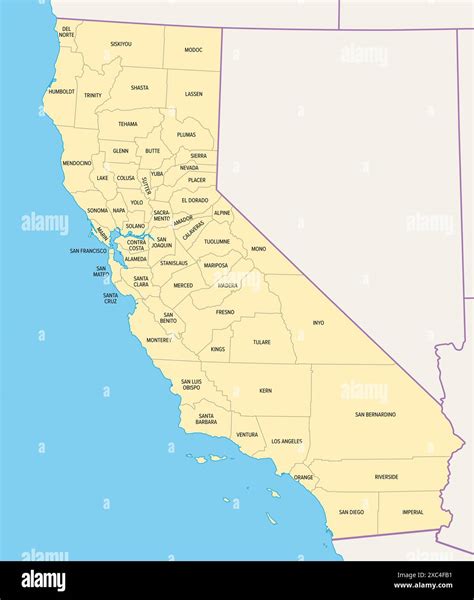 Map of California showing county - 204Calif Ig0hzja7 map of counties in ca