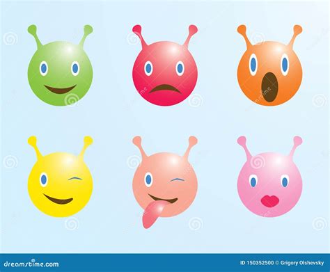 Set of Emoticons with Little Devils Stock Vector - Illustration of creature, drawing: 150352500