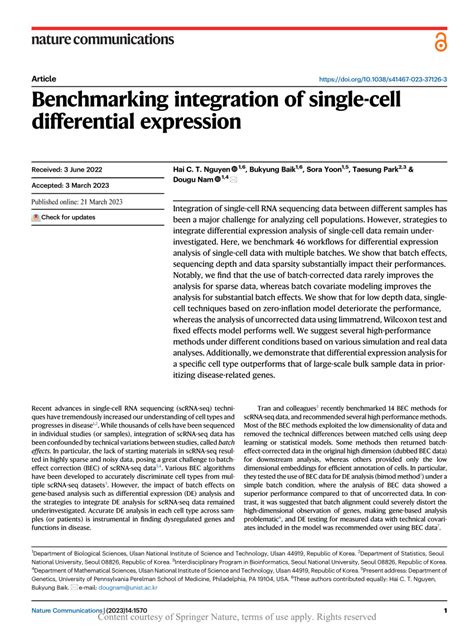 Bayesian Approach To Single Cell Differential Expression Analysis 的图像结果