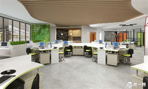 创意办公室员工活动区设计图-办公室装修效果图-保驾护航装修网