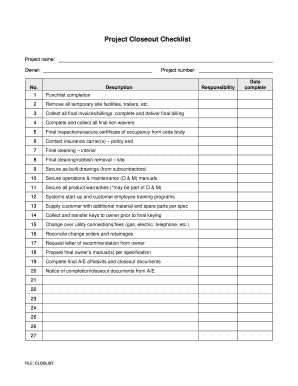 19+ Free Editable Construction Project Checklist Templates in MS Word ...