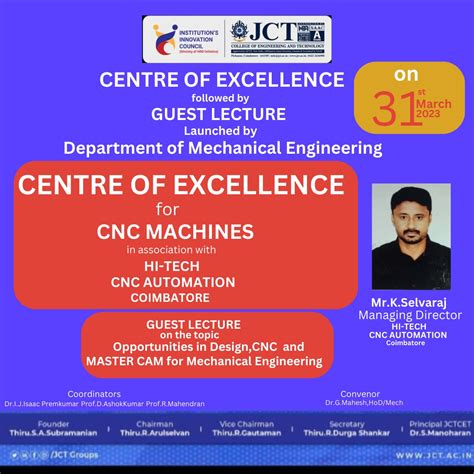 The Department of Mechanical Engineering launched “CENTRE OF EXCELLENCE ...