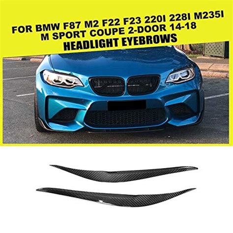 BEESCLOVER Dry Carbon Fiber/Dry FRP Headlight Eyelids Decoration for BM ...