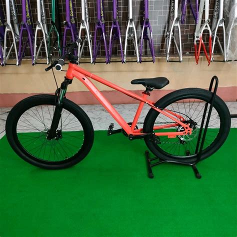 Custom Build MTB Stunt Bike Cycle 26" Alloy Steel Frame 14"Down Frame ...