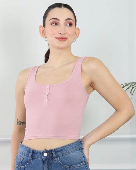 Buy Light Pink Tops for Women by Shein Online | sheinindia.in