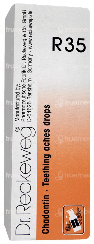 Dr Reckeweg R35 Teething Aches Drop 22 Ml - Uses, Side Effects, Dosage ...