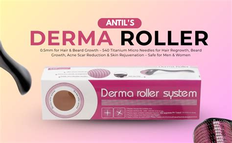ANTIL'S Derma Roller 0.5mm for Hair & Beard Growth – 540 Titanium Micro ...