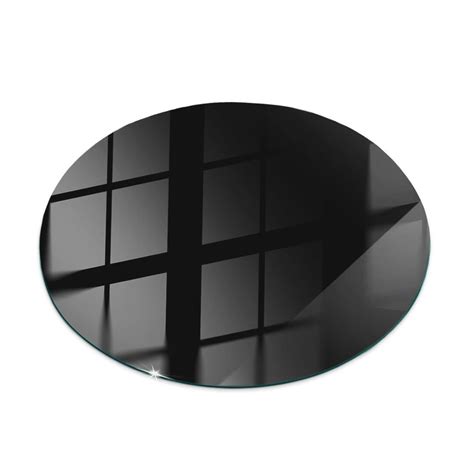 Black Glass Table Top, Smooth Black Color Glass Table Top, Durable ...