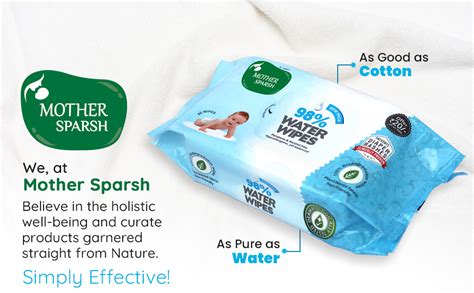 Buy Mother Sparsh 98% Water Based Baby Wipes I Plant made Wet Wipes I ...