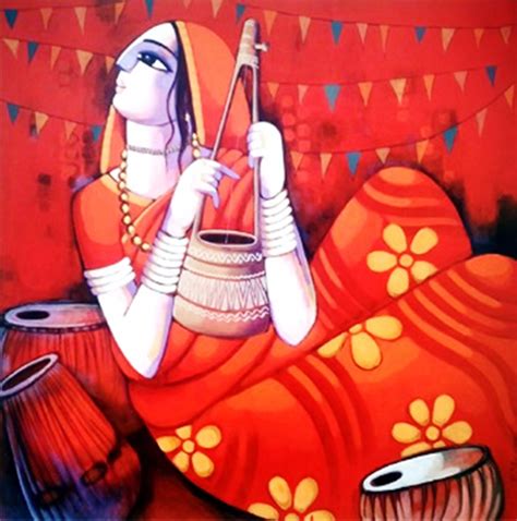 Buy Painting Baul Artwork No 13399 by Indian Artist Sekhar Roy