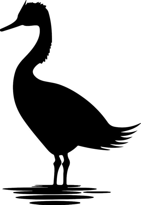 Mandarin duck silhouette outline Images - Free Download on Freepik