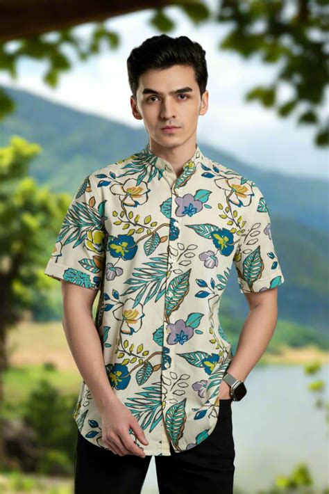 Contemporary Floral Shirt – Atarasva