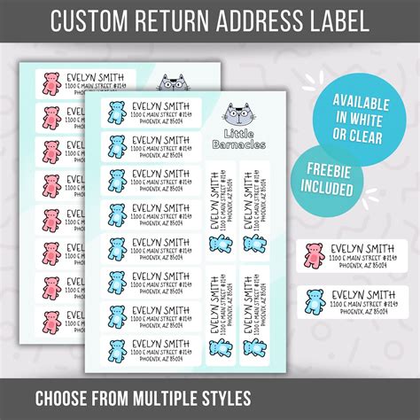 Print Return Address Labels 的图像结果