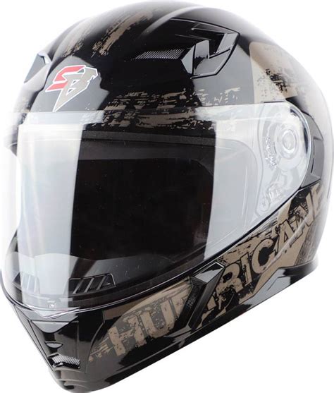 Steelbird SBA-21 Hurricane ISI Certified Full Face Graphic Helmet ...