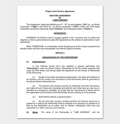 Partnership Resolution Template Word 的图像结果