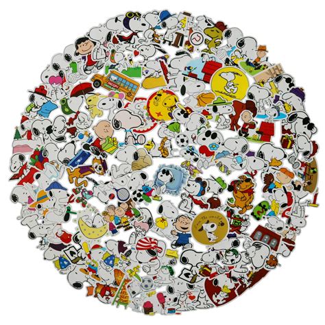 Buy Cute Snoopy Stickers(100Pcs),Laptop and Water Bottle Decal ...