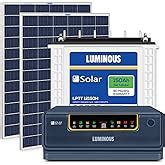 Luminous NXG+ 1150 Inverter with LPTT 12150H Battery & Solar Panel