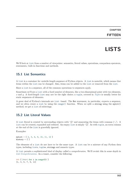 Chapter 15 - Lists - Lecture notes 15 - >C