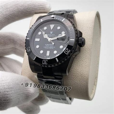Rolex Submariner Full Black 41mm High Quality Swiss Automatic First ...