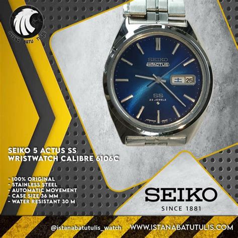 Jual SEIKO 5 ACTUS SS WRISTWATCH CALIBRE 6106C - Kota Tangerang ...