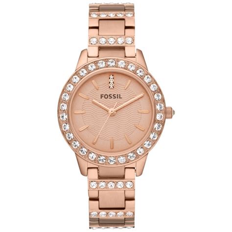 Fossil Women Jesse Analog Rose Gold Dial Watch - ES3020 : Amazon.in ...