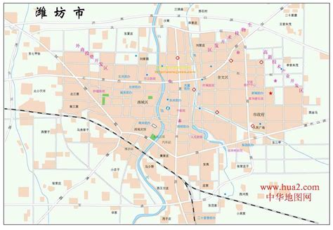 潍坊市市区地图-最新潍坊市市区地图下载-江西地图网