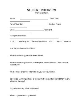 Image result for Student Interview Course