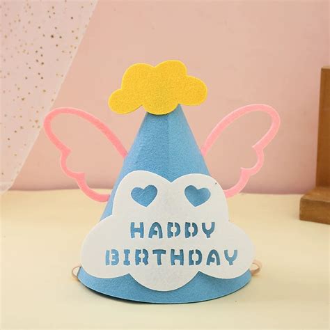 Egmy1 Felt Birthday Party Hats for Kids and Adults, Reusable Party ...
