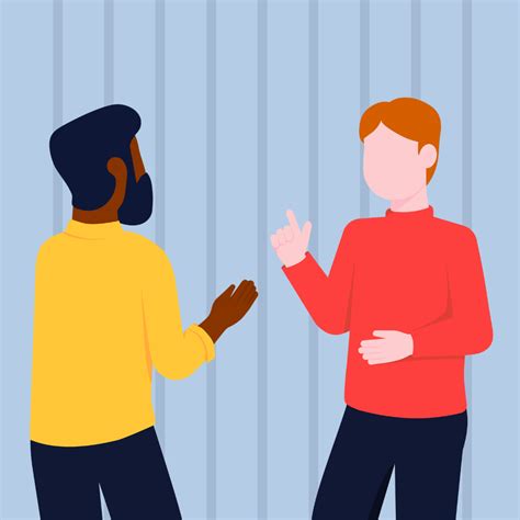 Two People Talking Clipart