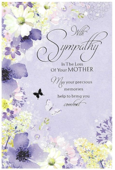 Sympathy on loss of Mother greeting card by Simon Elvin, traditional in style Condition: Brand ...