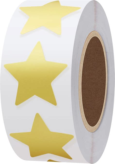 Hybsk 1 inch Gold Star Stickers Metallic Foil School India | Ubuy