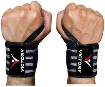 Buy Victory Wrist Support Straps For Weight-Lifting Gym Powerlifting ...