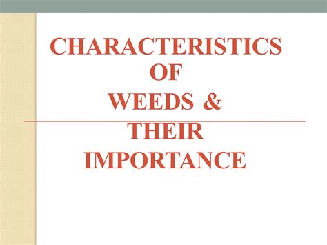 Weeds | PPTX