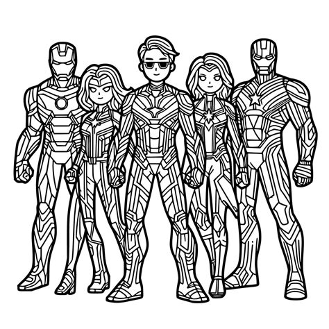 Avengers is Cool coloring page - Download, Print or Color Online for Free