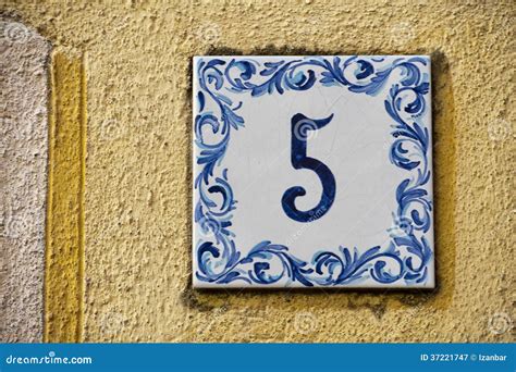 Italian House Number Tiles