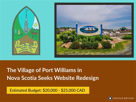 The Village of Port Williams in Nova Scotia Seeks Website Redesign ...