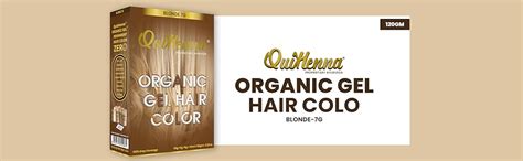 QuikHenna Organic Hair Colour Gel 7G Golden Blonde - PPD & Ammonia Free ...