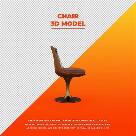 Chair 3d isolated model | Premium PSD