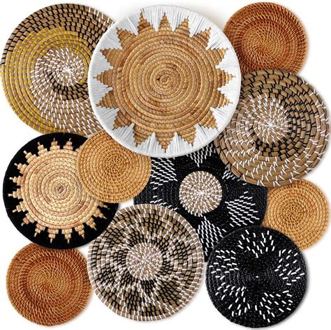 Amazon.com - Rebala Boho Wall Baskets Decor -Woven Basket Wall Decor ...