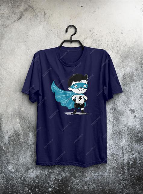 A blue kids superman tshirt | Premium AI-generated vector
