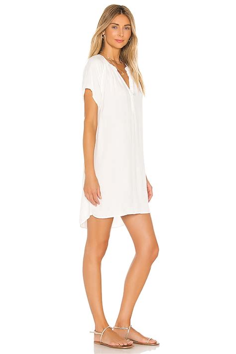 Bobi Beach Crepe Mini Dress in Ivory | REVOLVE