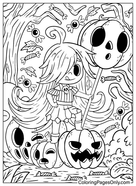 30+ Spooktacular Halloween Coloring Pages - Free Printable PDF & Online ...