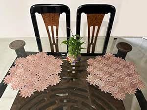 Buy LaVichitra® Rose Gold PVC Decorative Round Non-Slip Hexa Flower ...