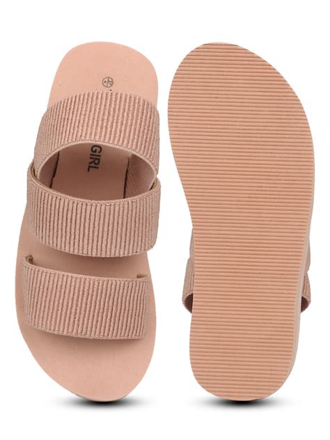 Beige EVA Back Strap Wedges – Truffle Collection
