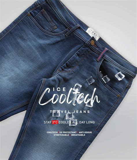 Men's Jeans - Stretchable, UV Protected & CoolTech