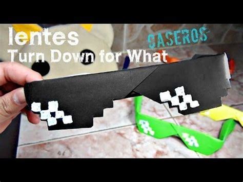 Como Hacer Lentes Turn Down For What CASEROS Origami de papel - YouTube ...